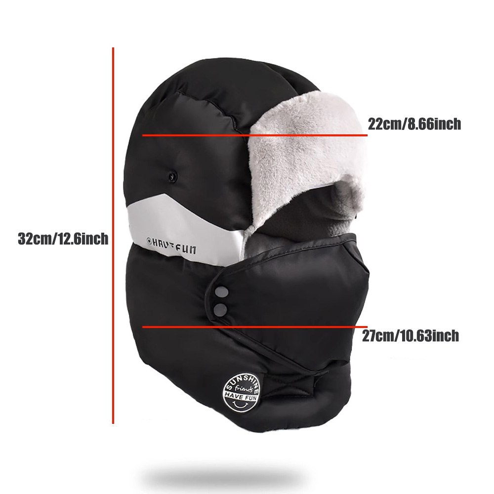 Mens Winter Ski Hat Thickened  - Winter Trapper Hat のレビューと価格