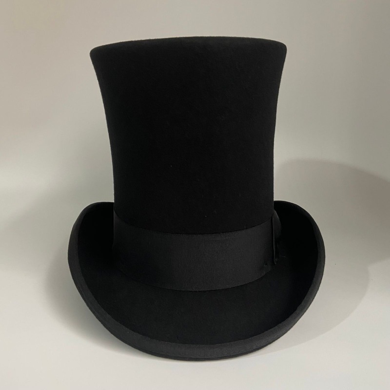 Black Wool Felt Top Hat Men's  - Fedora Hat Wool のレビューと価格