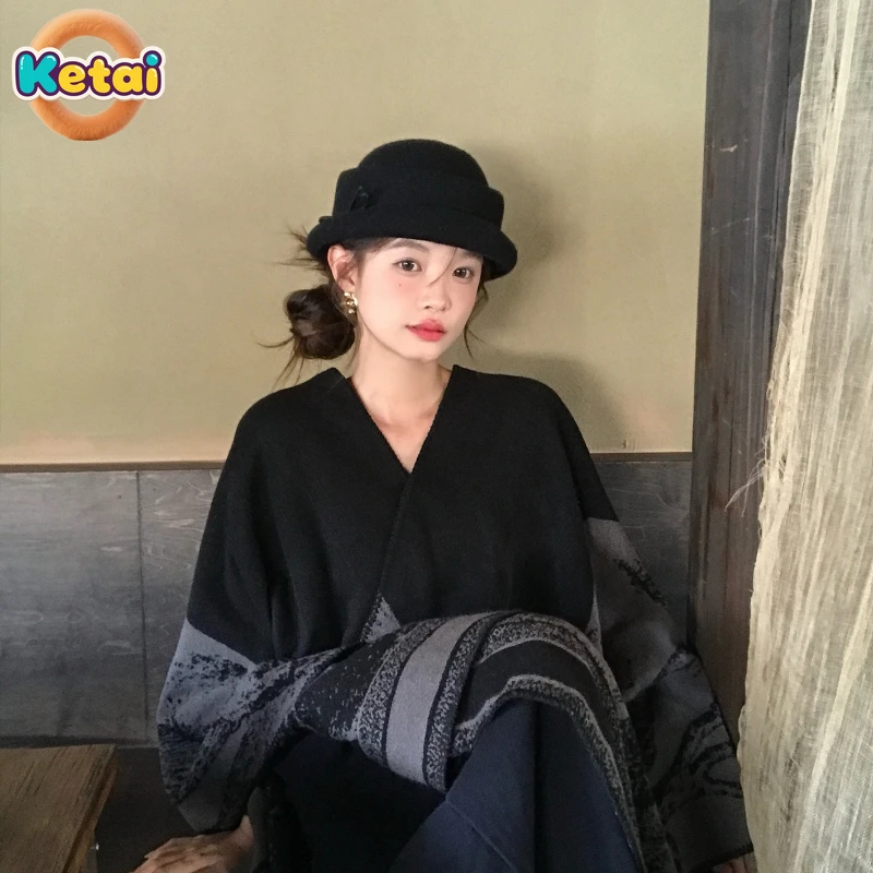Black Wool Top Hat Beret Women - Beret French Wool のレビューと価格