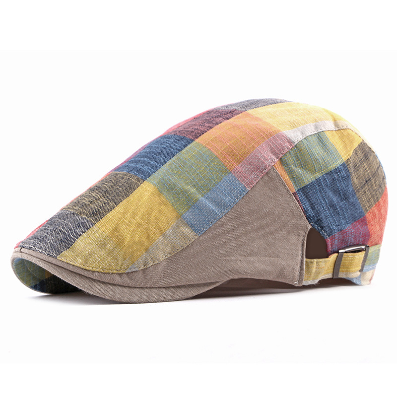 Unisex Cotton Plaid Newsboy Be - Newsboy Cap Ivy のレビューと価格