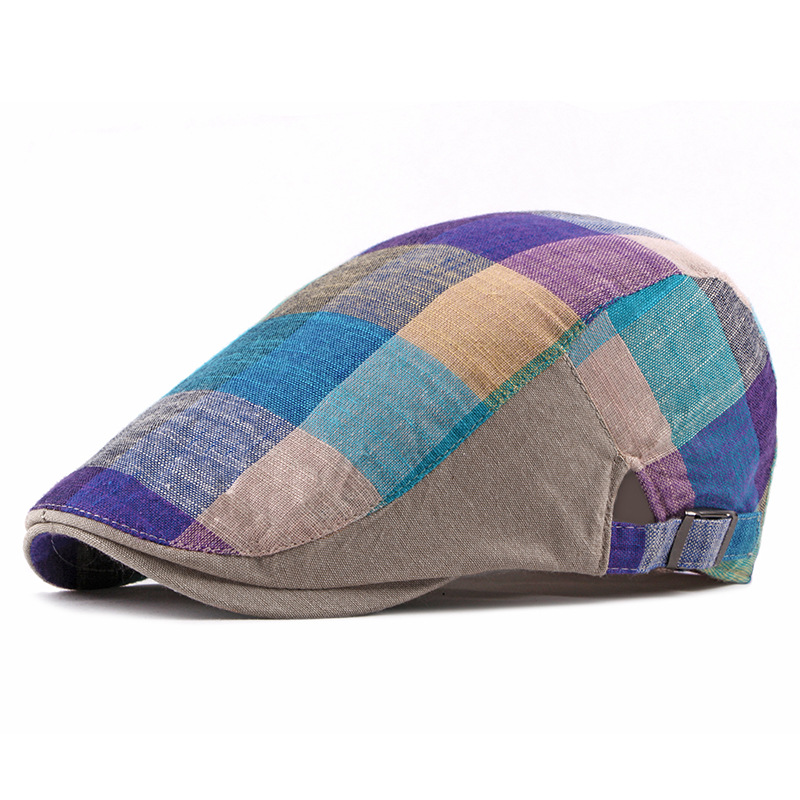 Unisex Cotton Plaid Newsboy Be - Newsboy Cap Ivy のレビューと価格