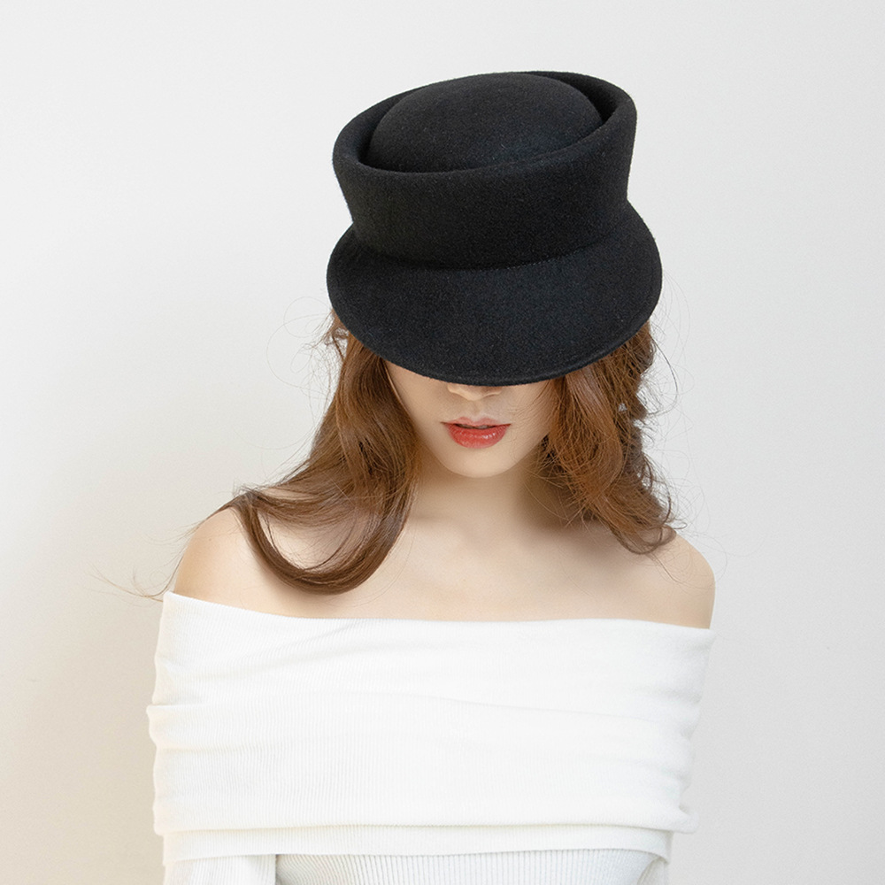 French Style Wool Felt Cap Fas - Beret French Wool のレビューと価格