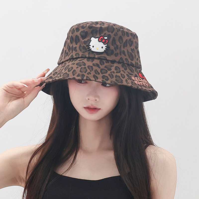 New Sanrio Leopard Bucket Hat  - Visor Sun Hat のレビューと価格