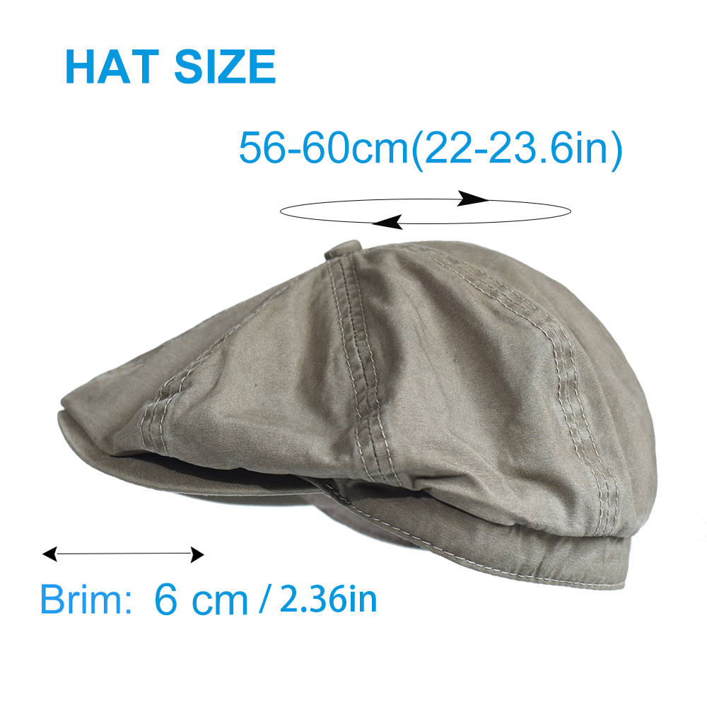 Washed Cotton Newsboy Cap Peak - Newsboy Cap Ivy のレビューと価格