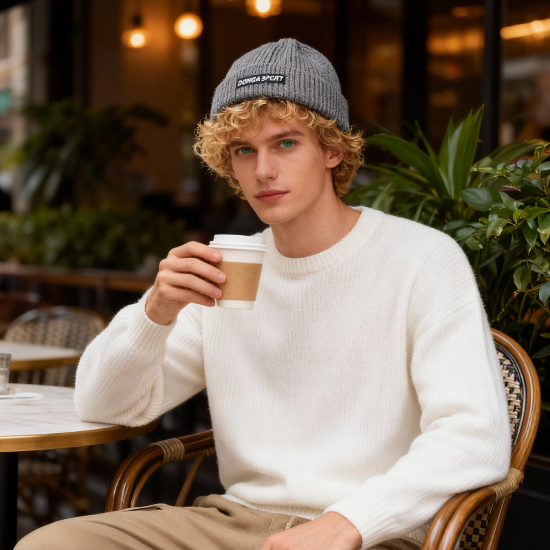 1pc Winter Warm Beanie for Men - Beanie Cuffed Knit のレビューと価格